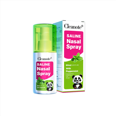 kwaliteit Pepermunt Cleanote Zoutoplossing Neusnevel 0,9% NaCl Zoutoplossing Neusspray Voor Rinitis Koud Congestie fabriek