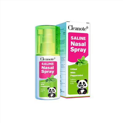 kwaliteit 00,9% NaCl 100 ml zoutoplossing Neusspray met pepermunt voor volwassen neusverfrissend middel fabriek